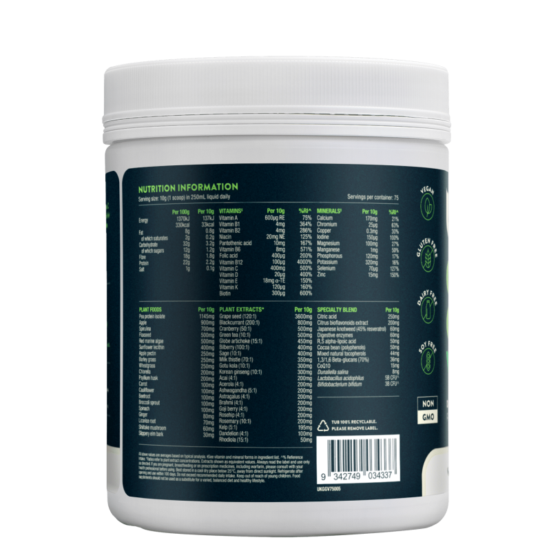 GOOD GREEN VITALITY Super Greens - 750g